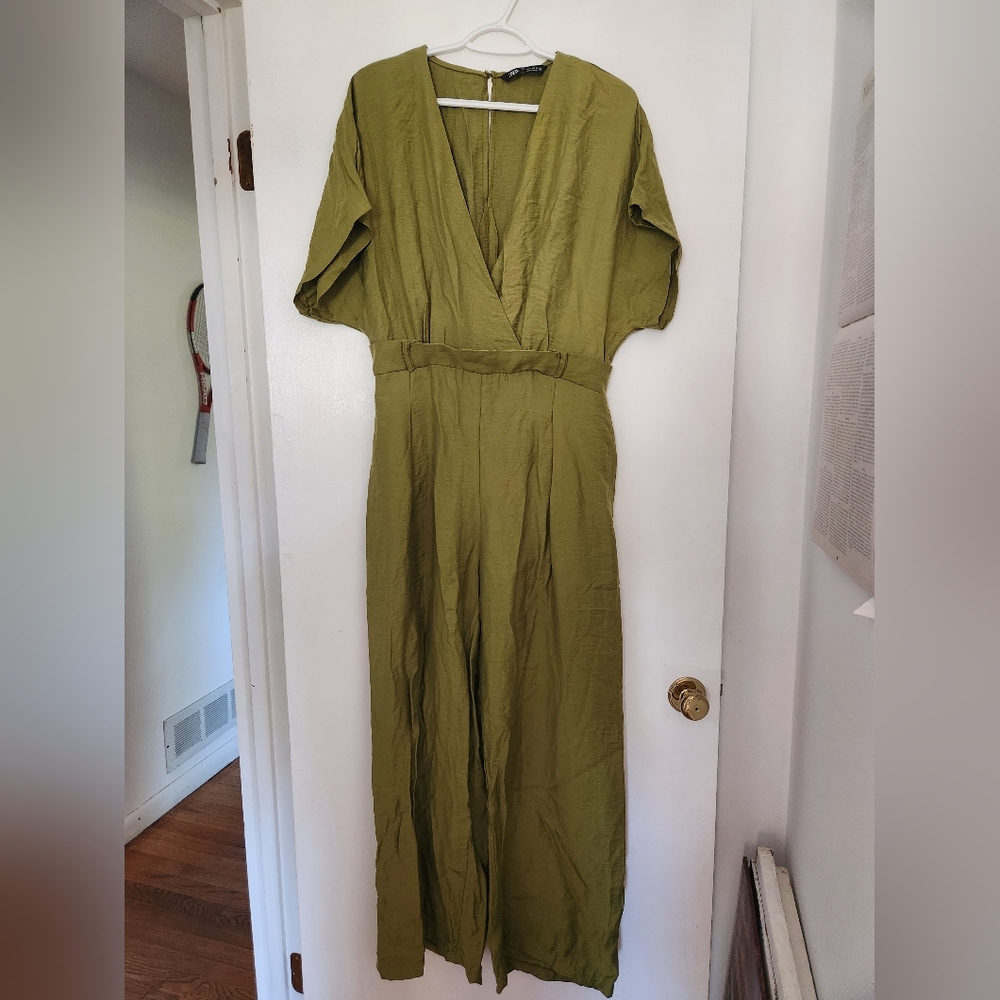 Olive Green Women's Jumpsuit, Zara